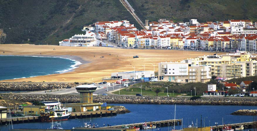 Praia da Nazaré vista do Sítio